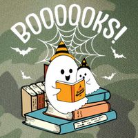 Booooks Ghost Read Books Halloween Funny Legacy Tie Dye Trucker Hat