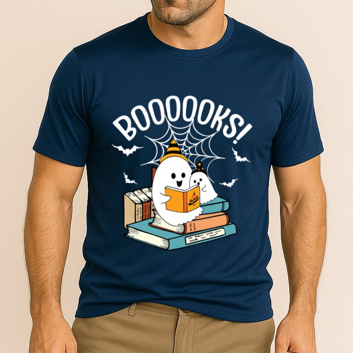 Booooks Ghost Read Books Halloween Funny Performance Shirt
