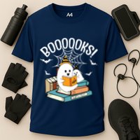 Booooks Ghost Read Books Halloween Funny Performance Shirt