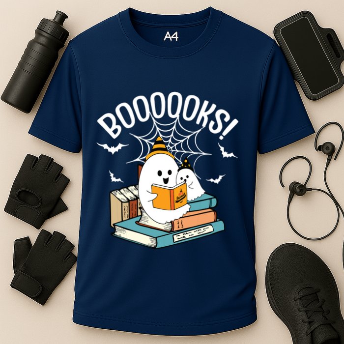 Booooks Ghost Read Books Halloween Funny Performance Shirt