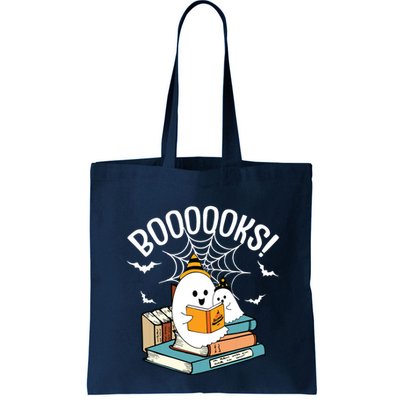 Booooks Ghost Read Books Halloween Funny Bag
