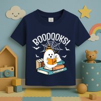 Booooks Ghost Read Books Halloween Funny Toddler T-Shirt