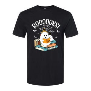 Booooks Ghost Read Books Halloween Funny Softstyle CVC T-Shirt