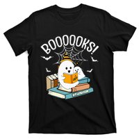 Booooks Ghost Read Books Halloween Funny T-Shirt