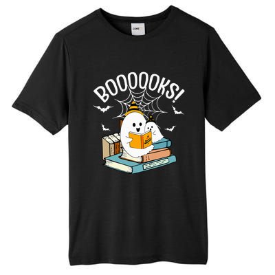 Booooks Ghost Read Books Halloween Funny Tall Fusion ChromaSoft Performance T-Shirt