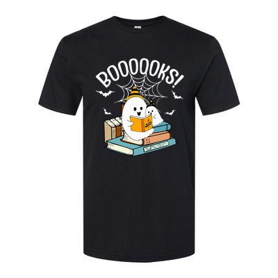 Booooks Ghost Read Books Halloween Funny Softstyle CVC T-Shirt