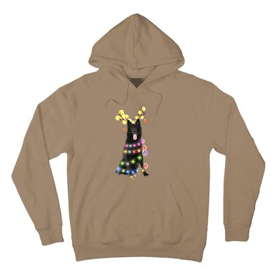 Black German Shepherd Blinker Dog Hoodie