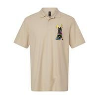 Black German Shepherd Blinker Dog Softstyle Adult Sport Polo