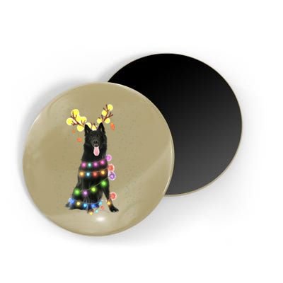 Black German Shepherd Blinker Dog Magnet