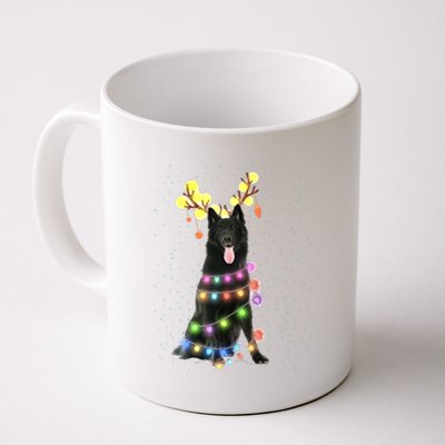 Black German Shepherd Blinker Dog Coffee Mug