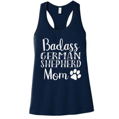 BadAss German Shepherd Mom Funny Cute Dog Owners Gift Women Women's Racerback Tank