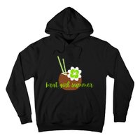 Brat Girl Summer Kamala Is Brat Lime Green Coconut Tree 24 Hoodie