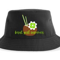 Brat Girl Summer Kamala Is Brat Lime Green Coconut Tree 24 Sustainable Bucket Hat