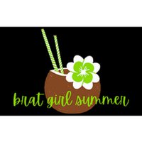 Brat Girl Summer Kamala Is Brat Lime Green Coconut Tree 24 Bumper Sticker