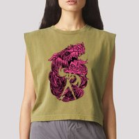 Bayonetta Gomorrah Summon Garment-Dyed Women's Muscle Tee