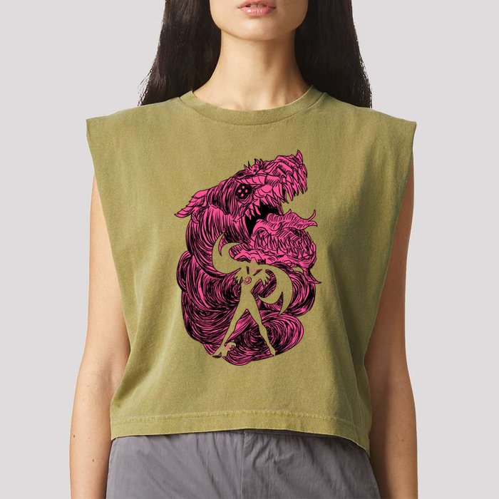 Bayonetta Gomorrah Summon Garment-Dyed Women's Muscle Tee