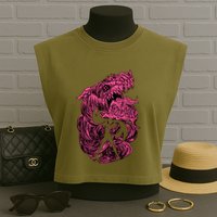 Bayonetta Gomorrah Summon Garment-Dyed Women's Muscle Tee