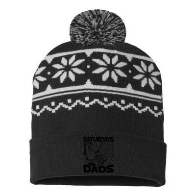 Bbq Grill Saturdays Are For The Dads USA-Made Snowflake Beanie