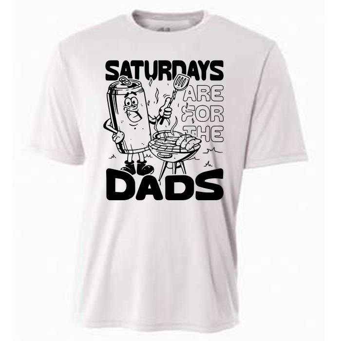 Bbq Grill Saturdays Are For The Dads Cooling Performance Crew T-Shirt