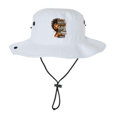 Black Girl She Who Kneels Before God Christian Afro Bucket Hat