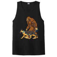 Bigfoot German Shepherd Dog Walk Funny Sasquatch Lovers PosiCharge Competitor Tank