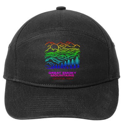 Best Great Smoky Mountains National Park Hike Gift 7-Panel Snapback Hat