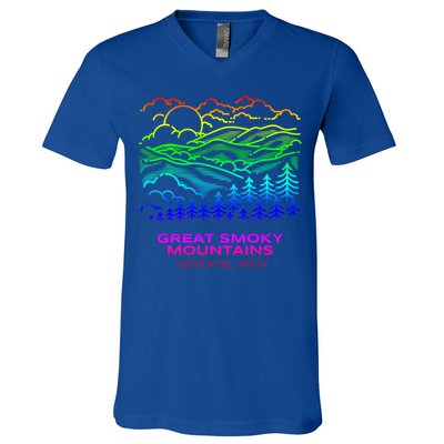 Best Great Smoky Mountains National Park Hike Gift V-Neck T-Shirt