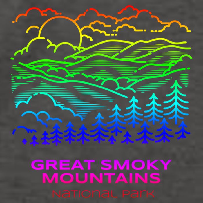 Best Great Smoky Mountains National Park Hike Gift Vector Backpack