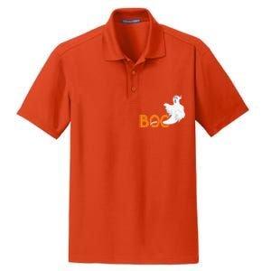 Buh Ghost Scary Halloween Sweet Or Treat Gift Dry Zone Grid Polo