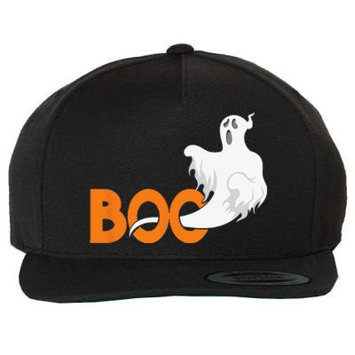 Buh Ghost Scary Halloween Sweet Or Treat Gift Wool Snapback Cap