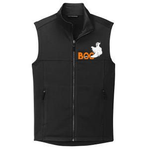 Buh Ghost Scary Halloween Sweet Or Treat Gift Collective Smooth Fleece Vest