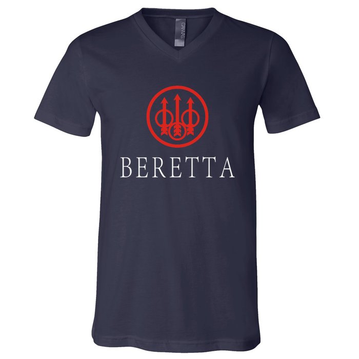 Beretta Gun Sniper Riffle Firearms V-Neck T-Shirt