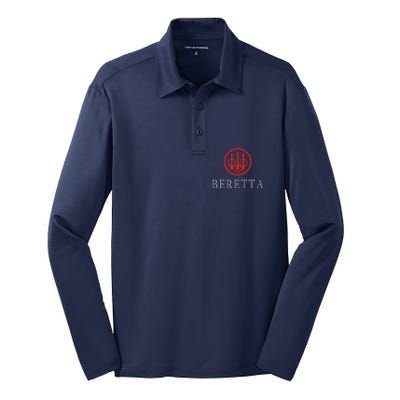 Beretta Gun Sniper Riffle Firearms Silk Touch Performance Long Sleeve Polo