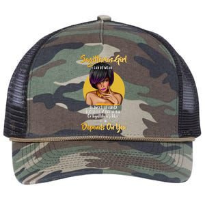 Birthday Gift Sagittarius Zodiac Cool Gift Retro Rope Trucker Hat Cap