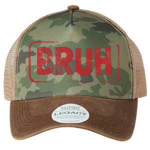 Bruh Gamer Slang Meme Design Gift Legacy Tie Dye Trucker Hat