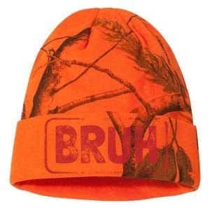 Bruh Gamer Slang Meme Design Gift Kati Licensed 12" Camo Beanie