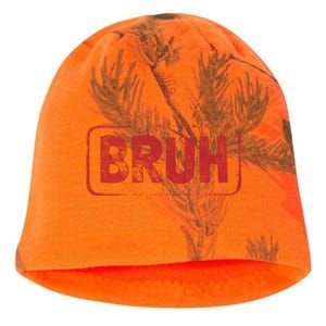 Bruh Gamer Slang Meme Design Gift Kati - Camo Knit Beanie