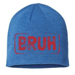 Bruh Gamer Slang Meme Design Gift Sustainable Beanie