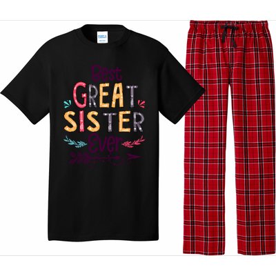 Best Great Sister Ever Cute Arrow Family Blessing Gift Pajama Set