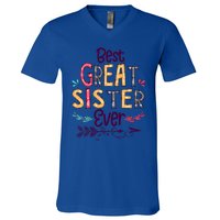 Best Great Sister Ever Cute Arrow Family Blessing Gift V-Neck T-Shirt