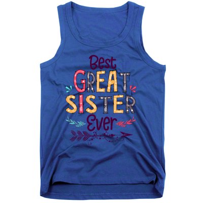 Best Great Sister Ever Cute Arrow Family Blessing Gift Tank Top