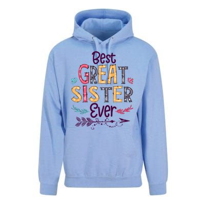 Best Great Sister Ever Cute Arrow Family Blessing Gift Unisex Surf Hoodie