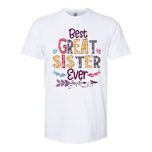 Best Great Sister Ever Cute Arrow Family Blessing Gift Softstyle CVC T-Shirt