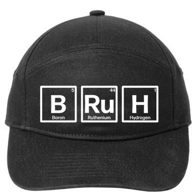 Bruh Gamer Slang Meme Design Gift 7-Panel Snapback Hat