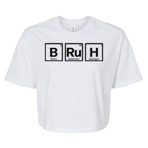 Bruh Gamer Slang Meme Design Gift Bella+Canvas Jersey Crop Tee