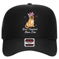 Best German Shepherd Mom Ever High Crown Mesh Back Trucker Hat