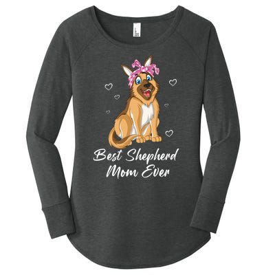 Best German Shepherd Mom Ever Women's Perfect Tri Tunic Long Sleeve Shirt