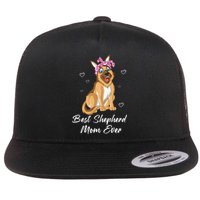 Best German Shepherd Mom Ever Flat Bill Trucker Hat