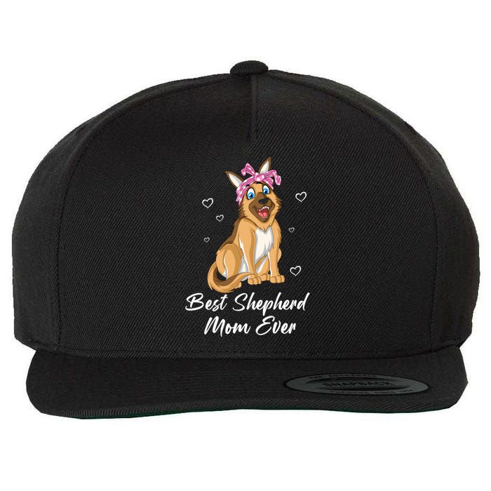 Best German Shepherd Mom Ever Wool Snapback Cap