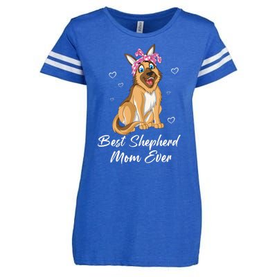 Best German Shepherd Mom Ever Enza Ladies Jersey Football T-Shirt